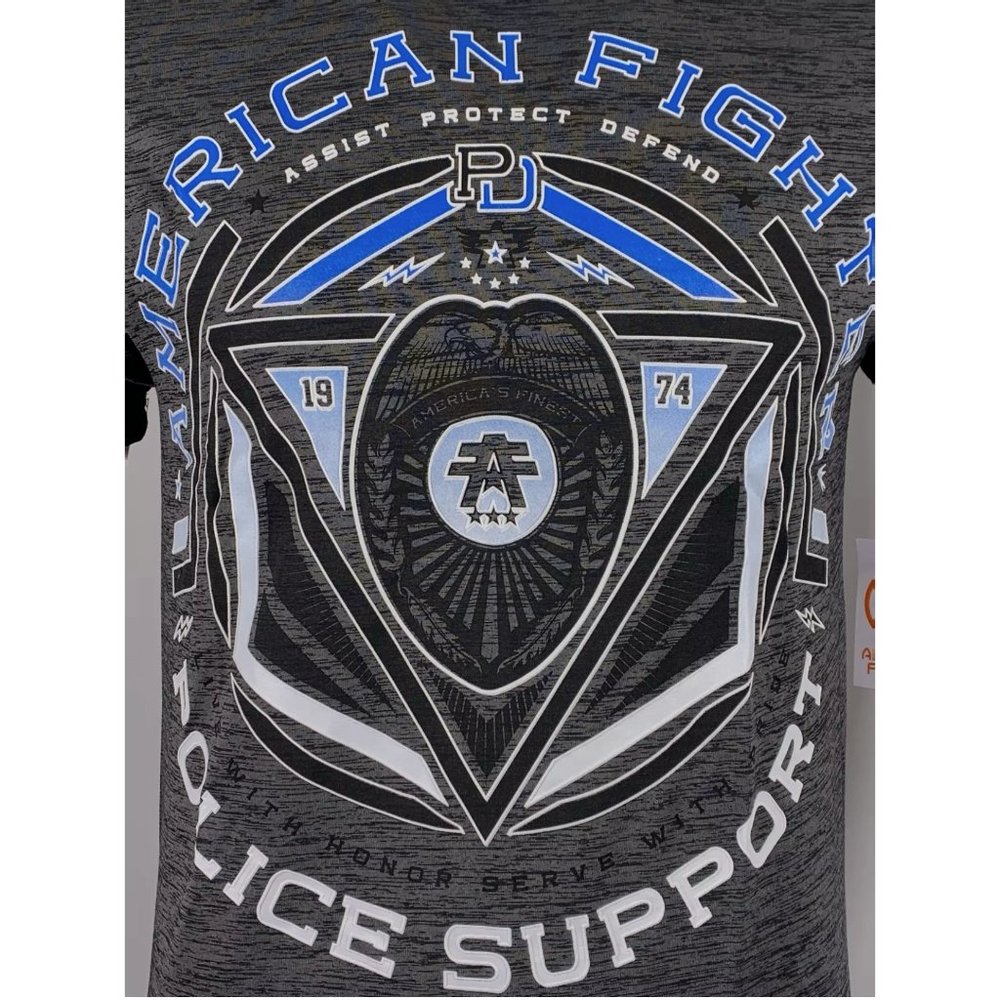 AMERICAN FIGHTER Men's T-Shirt S/S STATE LINE TEE - Picture 7 of 12